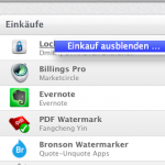 Einkauf im App Store ausblenden